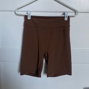 Tom Tiger Brown Biker Shorts
